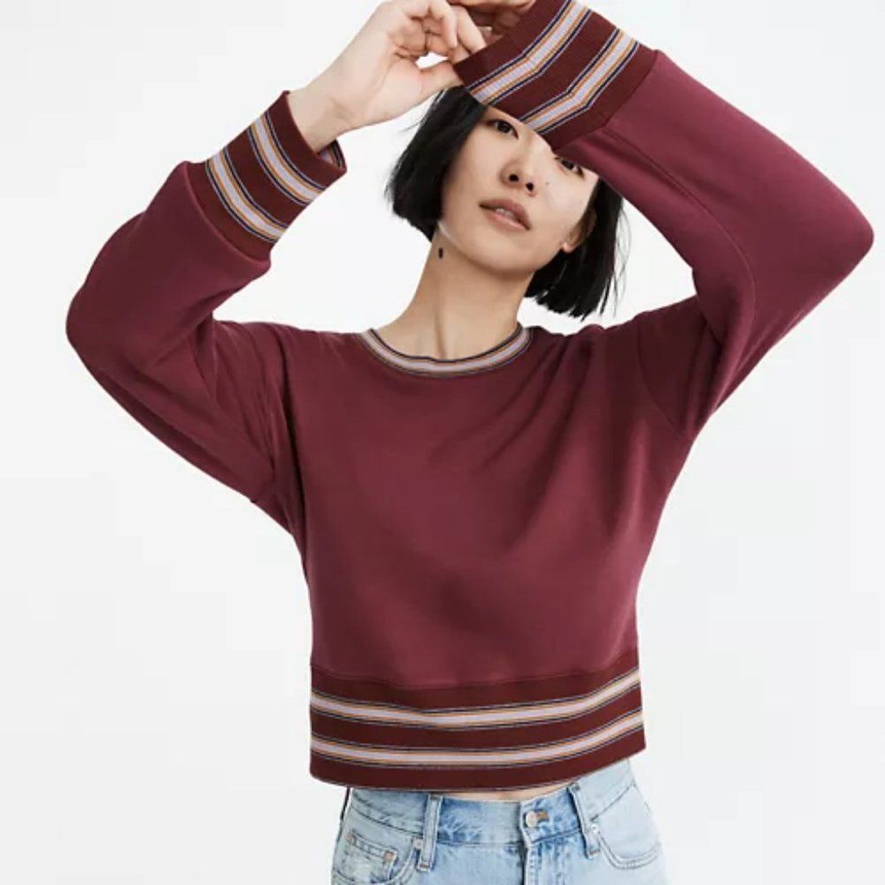 Madewell Retro Ringer Sweatshirt Sz XSmall
